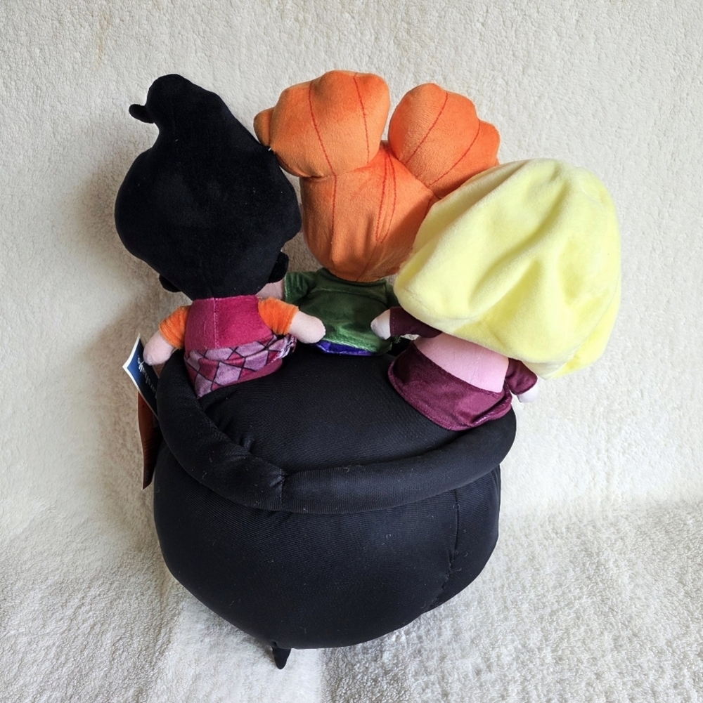 NWT Halloween Disney Hocus Pocus Sanderson Sisters Cauldron Plush Greeter Large - Picture 6 of 6